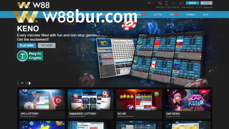 W88 Lottery Guide | Keno, Fast 3 & Number Games for Myanmar Best W88 Lottery Types for Myanmar