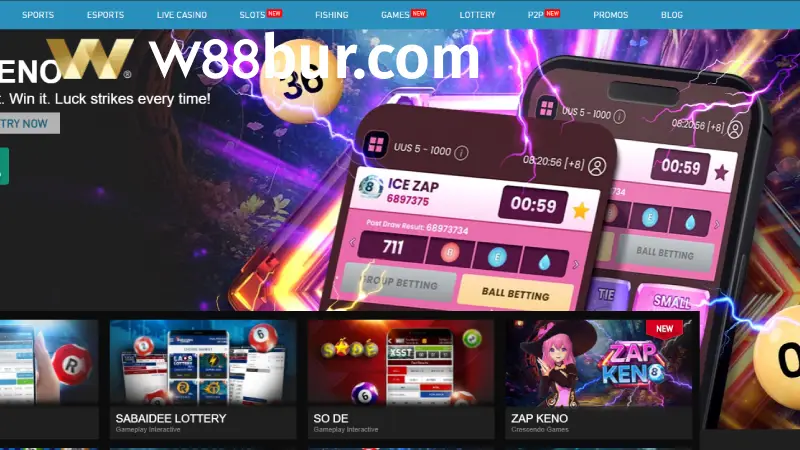 W88 Lottery Guide | Keno, Fast 3 & Number Games for Myanmar How to Access the W88 Lottery Lobby